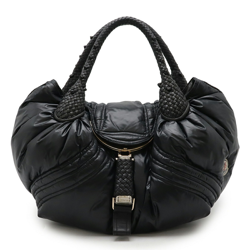 Fendi Spy Bag Handbag Tote Moncler Leather Black - Picture 1 of 10